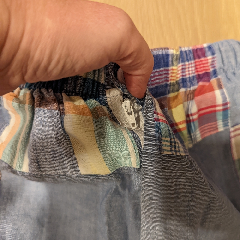 Patchwork Plaid Pants - image 3